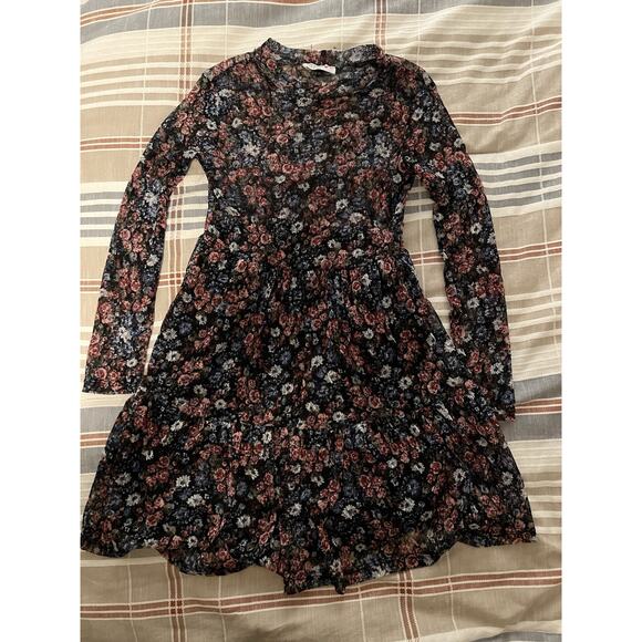 Knit Works Girls Dress Size 10 Floral Dress - Picture 1 of 3